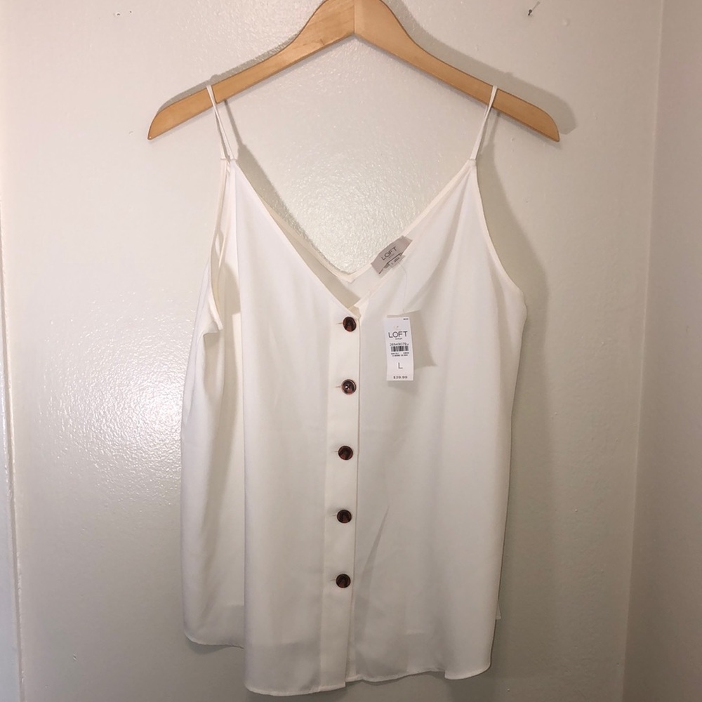 Loft sleeveless top,size L